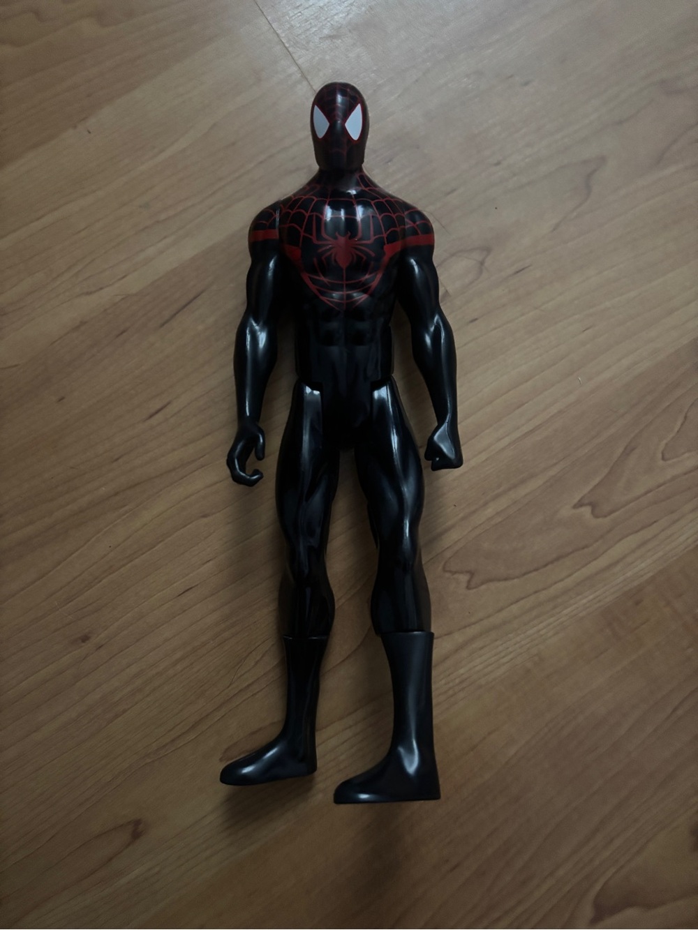Black & Red Spider-Man Figure - Miles Morales Style